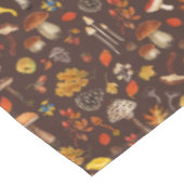 茶色の野生のキノコ テーブルクロス (アングル)