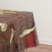 茶色の野生のキノコ テーブルクロス (インサイチュ)