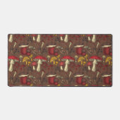 茶色の野生のキノコ デスクマット (正面)