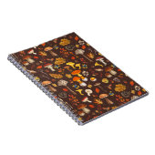 茶色の野生のキノコ ノートブック (右側)