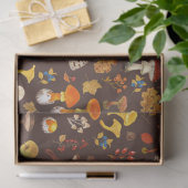 茶色の野生のキノコ 薄葉紙 (ギフト)