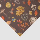 茶色の野生のキノコ 薄葉紙 (詳細)