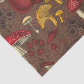 茶色の野生のキノコ 薄葉紙 (詳細)