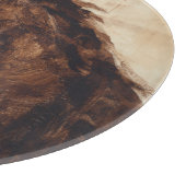 茶色の野生馬のプロフィール カッティングボード (角)