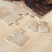 茶色の野生馬のプロフィール ジグソーパズル (側面)