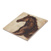 茶色の野生馬のプロフィール タイル (側面)