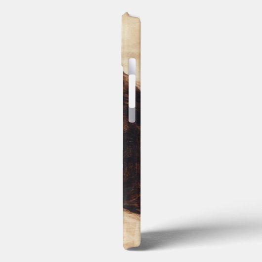 茶色の野生馬のプロフィール Case-Mate iPhoneケース (裏面 / 左)