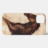 茶色の野生馬のプロフィール Case-Mate iPhoneケース (裏面 (横))