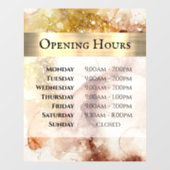 茶色の金ゴールドの水の色を開く時間ウィンドウにしがみつく ウィンドウサイン (シート)