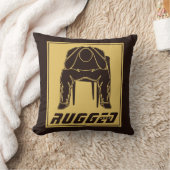 茶色の金ゴールドの頑丈な男の持ち主 |考えの男 クッション (ブランケット)