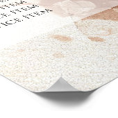 茶色の金ゴールドグリッター水の色の価格表ポスター ポスター (角)