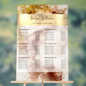 茶色の金ゴールドグリッター水の色の価格表 アクリルサイン (ニュートラル)