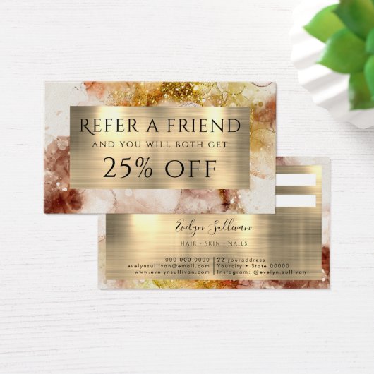 茶色の金ゴールドグリッター水の色参照 (デスク)