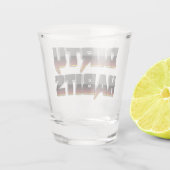 茶色の金属の汚い習慣ショットグラス ショットグラス (裏面)