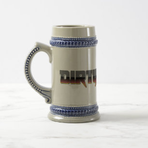 茶色の金属の汚い習慣スタイン ビールジョッキ