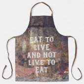 茶色の錆びたパターン エプロン (正面)