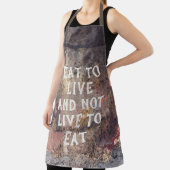 茶色の錆びたパターン エプロン (インサイチュ)