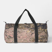 茶色の錆びたパターン ダッフルバッグ (正面)