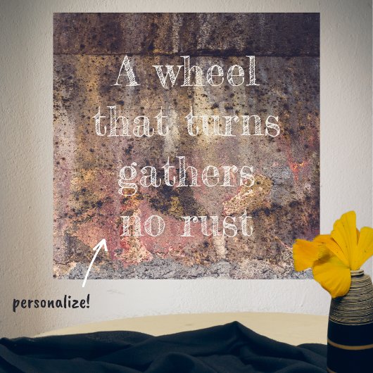 茶色の錆びたパターン ポスター