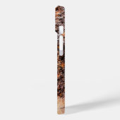 茶色の錆びクールた金属テクスチャのパーソナライズ Case-Mate iPhoneケース (裏面 / 左)