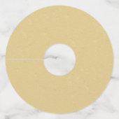 茶色の雄の鹿ヘッド大きな〔雄ジカの〕枝角タン ワイングラスタグ (裏面)