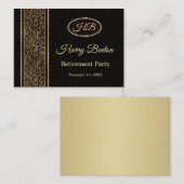 茶色の離れ除職パーティーの黄金 エンクロージャーカード (正面/裏面)