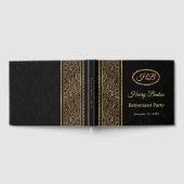 茶色の離れ除職パーティーの黄金 ゲストブック (全面)