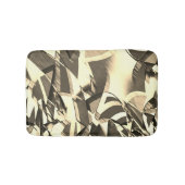 茶色の霧雨のイメージにベージュのストリーク バスマット (正面)