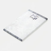 茶色の青いランタンと鳥"平和" ポストイット (アングル)