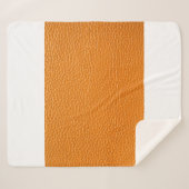 茶色の革のテクスチャが閉じています シェルパブランケット (正面(横))