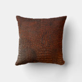 茶色の革のテクスチャレザー,抽象芸術,アンティーク,,ba クッション (裏面)