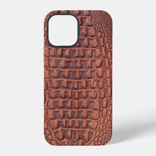 茶色の革のテクスチャーの背景 抽象的,古い,動物 iPhoneケース (裏面)