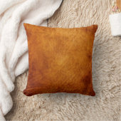 茶色の革のテクスチャ クッション (ブランケット)