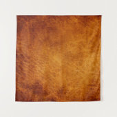 茶色の革のテクスチャ タペストリー (正面(横))