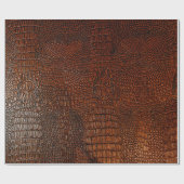 茶色の革の質感革、抽象的、古風な、、バ ラッピングペーパー (フラット)