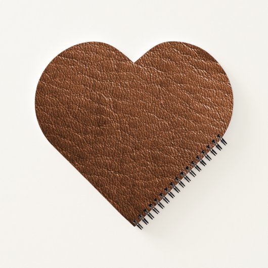 茶色の革 ノートブック (裏面)