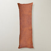 茶色の革 ボディピロー (裏面 (縦))