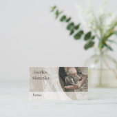 茶色の靴の釘付け 名刺 (スタンド正面)