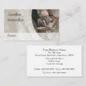 茶色の靴の釘付け 名刺 (正面/裏面)