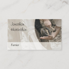 茶色の靴の釘付け 名刺