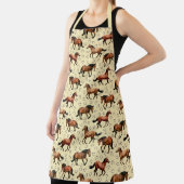 茶色の馬のギャロピング エプロン (インサイチュ)