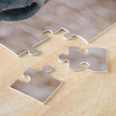 茶色の馬のポートレートも ジグソーパズル (側面)