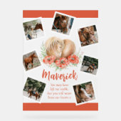 茶色の馬のメモリアルポピーの水彩写真 アクリルサイン (正面)