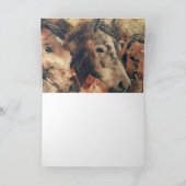 茶色の馬 カード (内部)