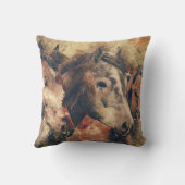 茶色の馬 クッション (裏面)