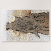 茶色の馬 ジグソーパズル (横)