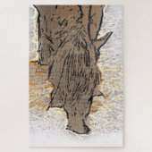 茶色の馬 ジグソーパズル (縦)