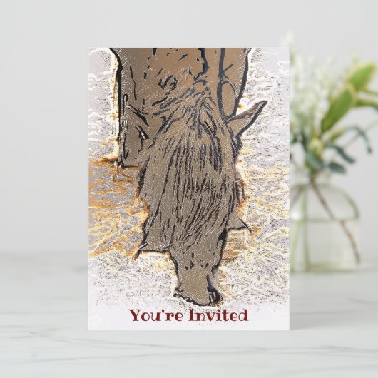 茶色の馬 招待状 (スタンド正面)