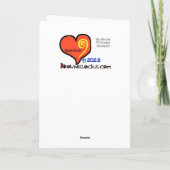 茶色の髪の男性ゴルファーのグリーティングカード カード (裏面)