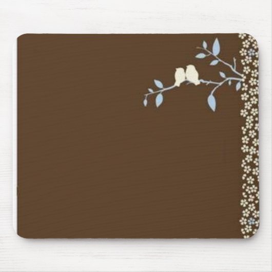 茶色の鳥 マウスパッド (正面)